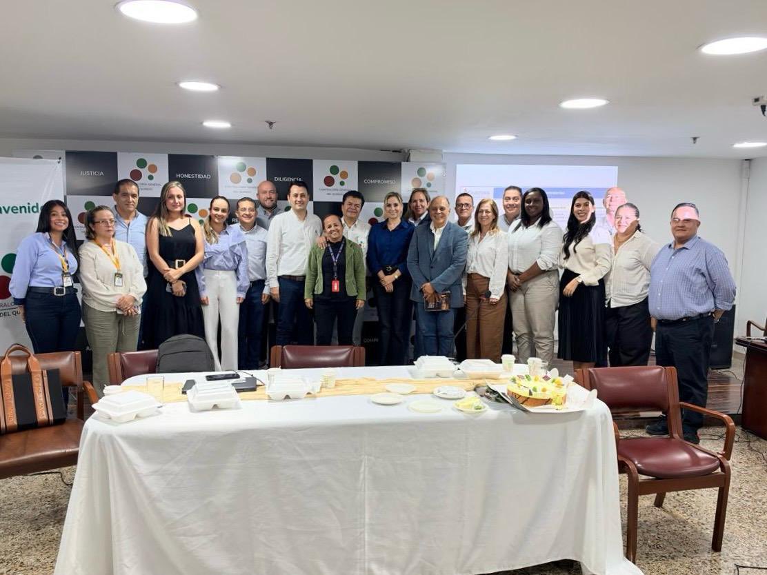 AuditoriaGen's tweet photo. El Auditor Delegado para la Vigilancia de la Gestión Fiscal, Diego Fernando Uribe Velásquez, y el asesor, Gustavo Escudero, lideraron mesa técnica con las contralorías territoriales afectadas por el terremoto del pasado 10 de agosto. https://t.co/DvWNUWQ6aF