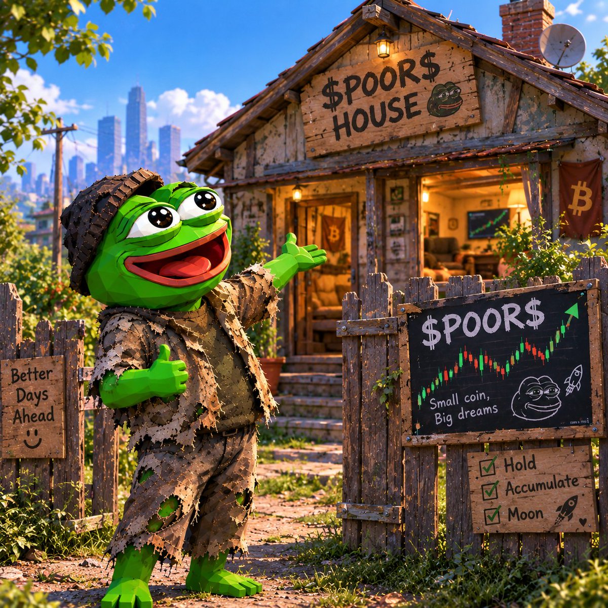 Poorpepepoor's tweet photo. No hidden team, no marketing budget, and no fake promises.
Just a dev who got rekt and decided to build $POOR for the people who actually feel the pain. No blue checks, no scams.
If you've been rekt, this is home.
CA: 3srJ2YwRSY9ieGSVqf5ngqv6EmzEMrRjwjZLSnVypump 📉🐸 https://t.co/NSLsSJ0IAK