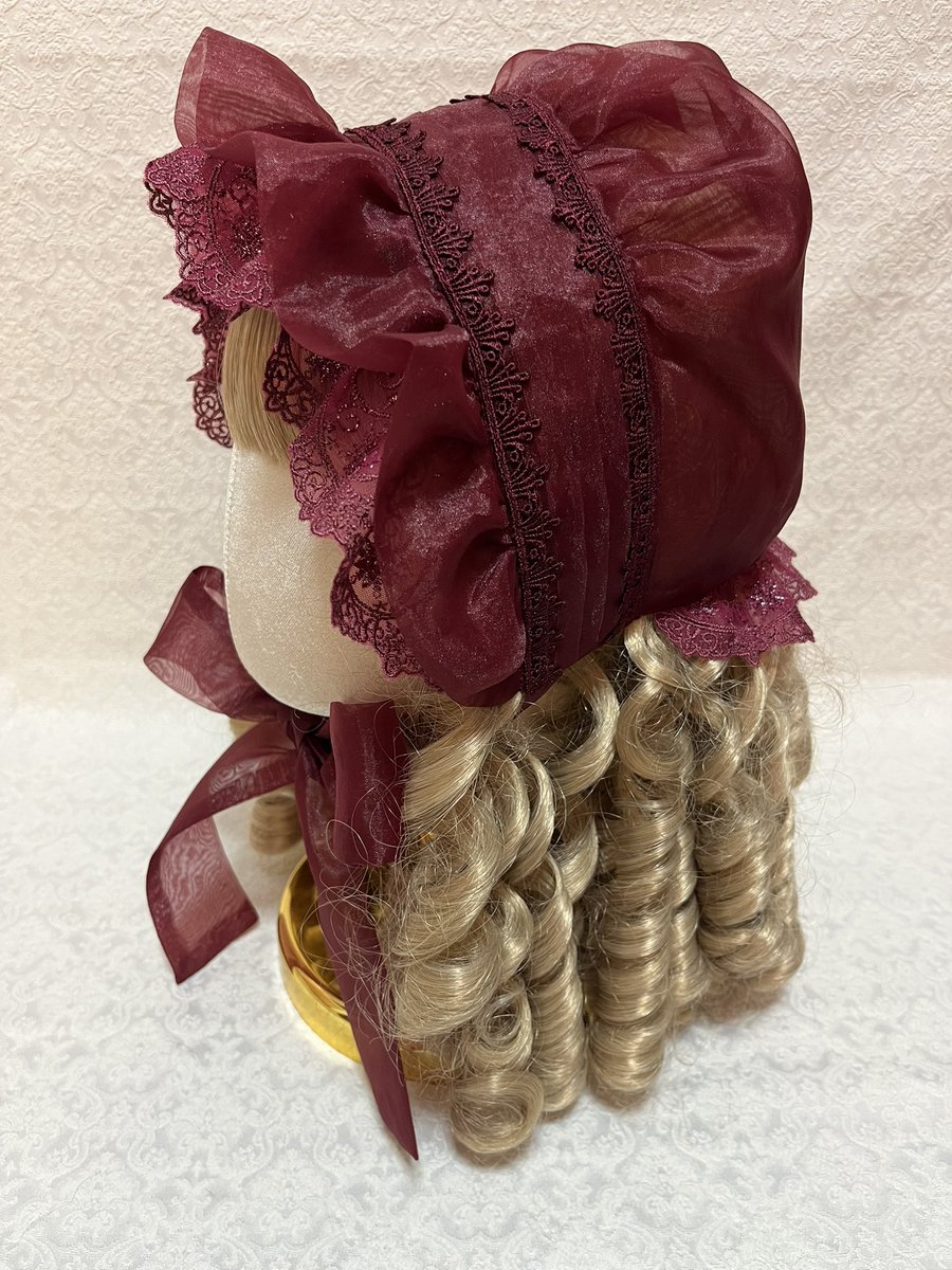 VioletCaron_'s tweet photo. シアーボンネット/ボルドー

間に合いましたので #ゴスロリマーケット にお持ちいたします🥀 https://t.co/Of3rHecy0R