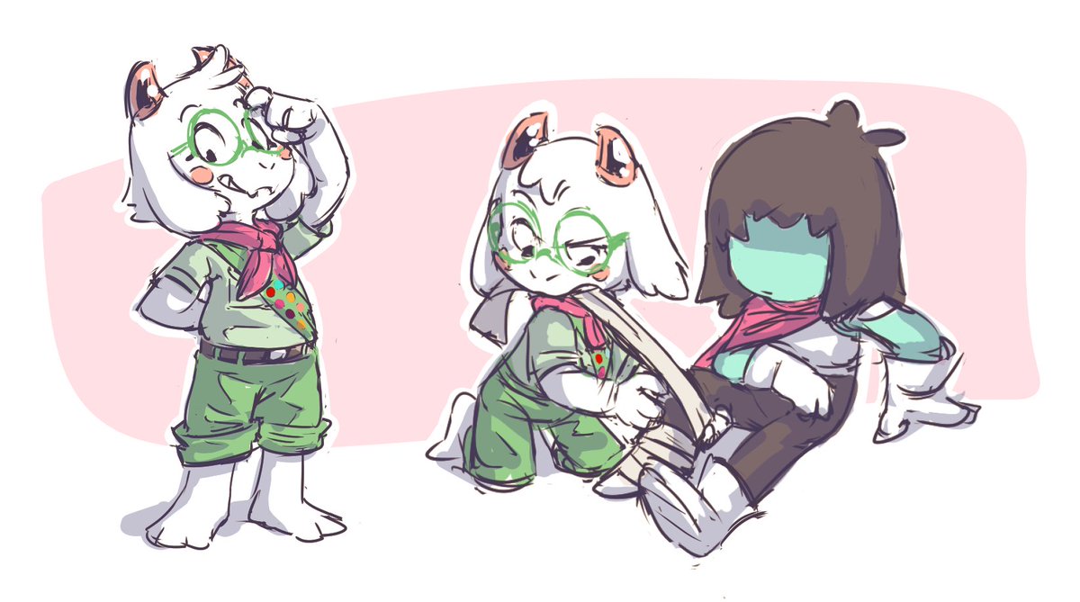 YoshoYamamoto's tweet photo. Boyscout Ralsei will fix you up!

Request word: Boyscout
#kralsei #ralsei https://t.co/dBs9l0tCDs