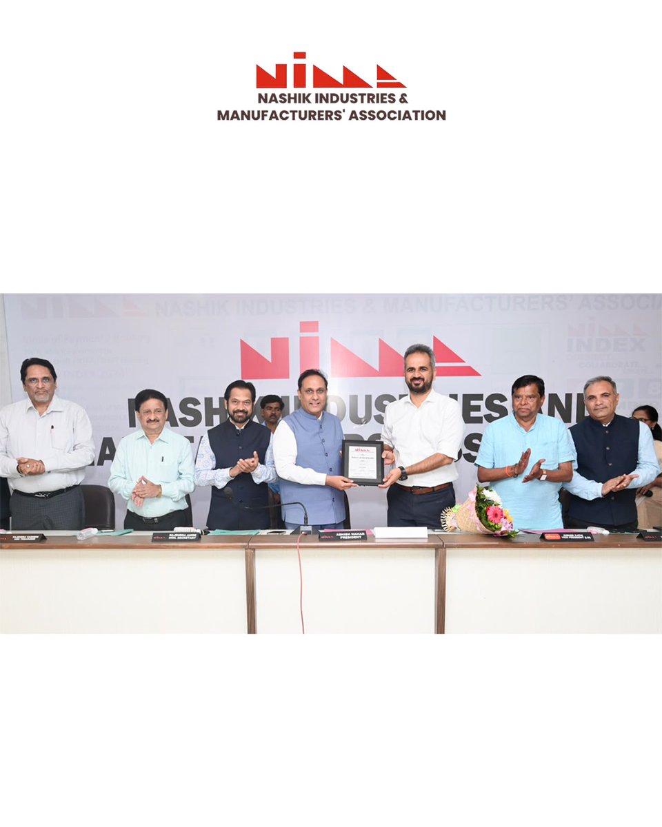 NIMANashik's tweet photo. NIMA – NTKMA Interaction on Kumbh 2027
NIMA members gained valuable insights from Hon. Commissioner, NTKMA, Shri Shekhar Singh, on Kumbh 2027, industry opportunities, and how businesses can contribute to making this historic event a grand success.
#NashikKumbh2027 #MakeInNashik https://t.co/SVAS9Ocor8
