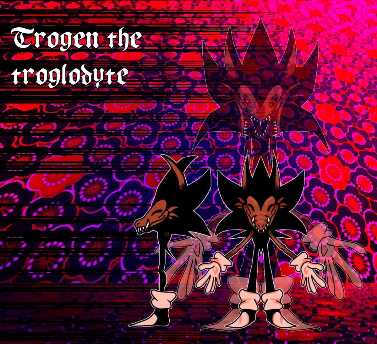 Speedzsteeler's tweet photo. These are my two favourite ExE’s I’ve made their names
Trogen (troglodyte)
Drytrura (Drura) 
Hope y’all like them. 
#execommunity #sonicexeoc https://t.co/sZryzGcvhg