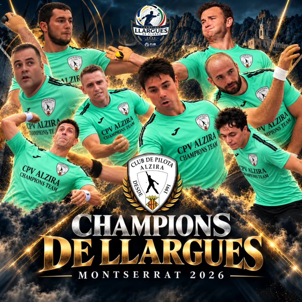 alziraradio's tweet photo. El club de pilota valenciana d'Alzira jugarà Champions per segon any consecutiu. Enguany ben a prop, a Montserrat. Ens ho contarà el president del club, Edu López-Pintor.

https://t.co/tROuAoEGfg https://t.co/mwf4qPpjDo