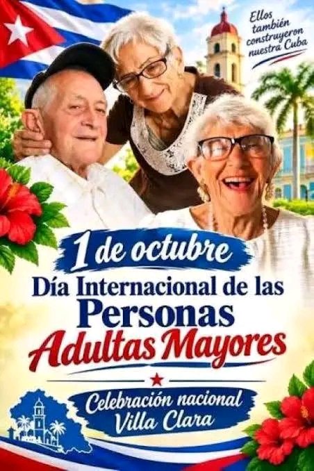 PerezCorzo80's tweet photo. 1ro de octubre | Felicitaciones a nuestros adultos mayores, ejemplo de perseverancia, respeto y cariño. Sus historias inspiran y sus valores fortalecen nuestra sociedad. ❤️👏

#VillaClaraConTodos #AdultosMayores https://t.co/3WPqLvnMmN