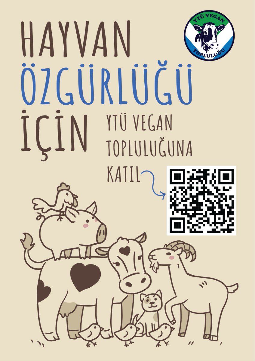 ytuvegan's tweet photo. YTÜ Vegan Topluluğu’na katıl, hayvanların özgürlüğü ve vegan yaşam üzerine birlikte öğrenelim, tartışalım ve dayanışalım. 💚

📌 Topluluğumuza katılmak için gönderideki QR kodu okutabilirsin. https://t.co/4fmwd9rSin