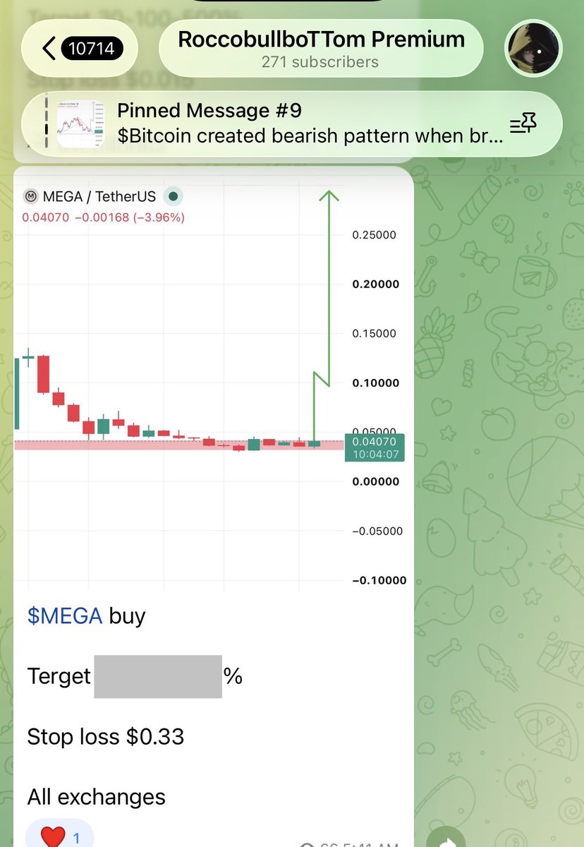 RoccobullboTTom's tweet photo. #PREMIUM_SIGNAL
Keep watching $MEGA π₯π₯π₯π
$MEGA just is beggining after my premium call
On the way to my first terget πππ https://t.co/8XjrmZA7gS