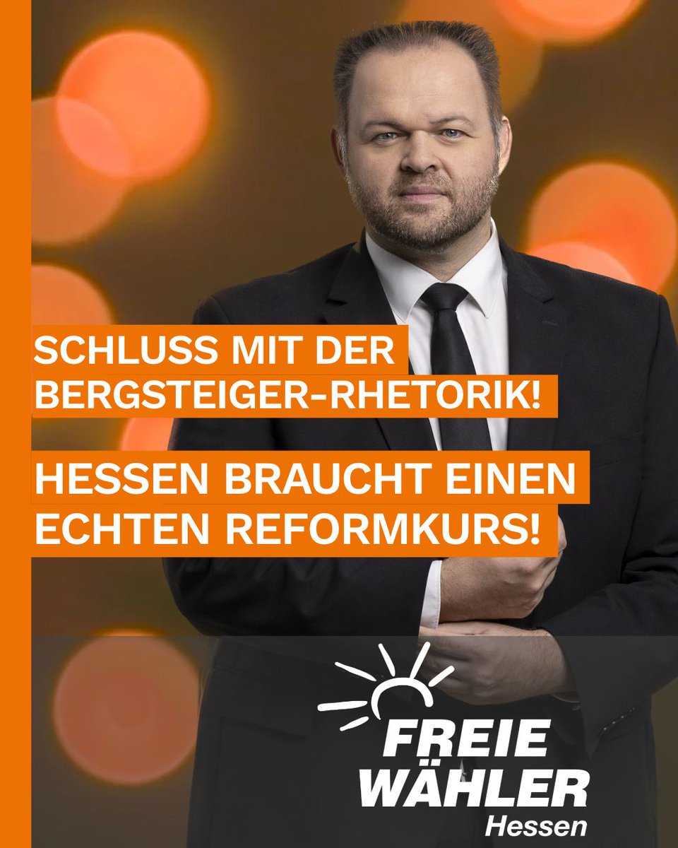 FWHessen's tweet photo. Schluss mit der Bergsteiger-Rhetorik - Hessen braucht einen echten Reformkurs!
https://t.co/Vfi1AYUdgO
#FreieWähler #Hessen #Reformen #Haushalt #Haushaltsentwurf #Digitalisierung #Bürokratie #Wiesbaden #Wirtschaftswachstum #orangepower https://t.co/2AritgnhYk