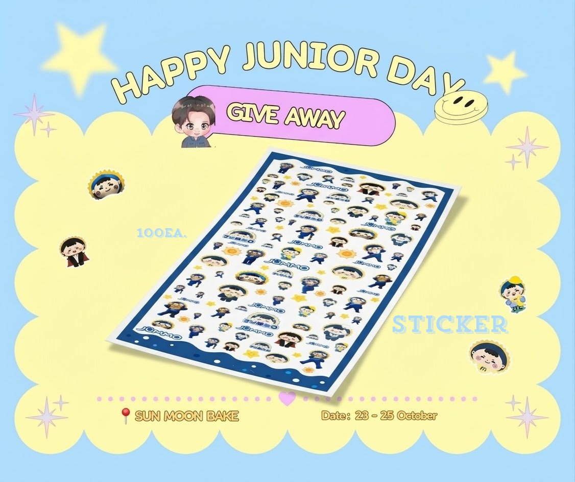 BCYbellzaza's tweet photo. #Onceinmemoryforjunnior 
Café & Mini Gallery #junniorrs 30th Birthday 🎂

พิเศษเพิ่มเติม  Giveaway 
- sticker 

สามารถมาเขียนคำอวยพรและแวะรับsticker ได้เลยนะคะ 

🗓 Date: 23-25.10.2026
📍Location: Sun Moon Bake ( Korat)
⏰ Time: 09:00-18:30. 

Thank you for Giveaway  @Kanlaya530975