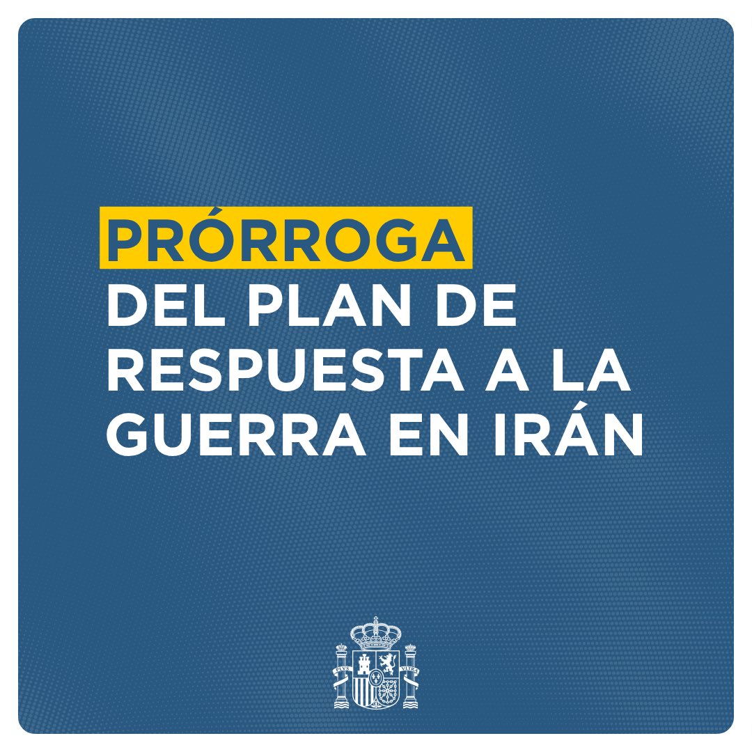desdelamoncloa's tweet photo. El Gobierno aprueba un tercer real decreto ley sobre el Plan Integral de Respuesta a la Crisis en Oriente Medio para seguir protegiendo a hogares y empresas.

Te lo contamos en este hilo 👇 https://t.co/h35aOrgX3Y
