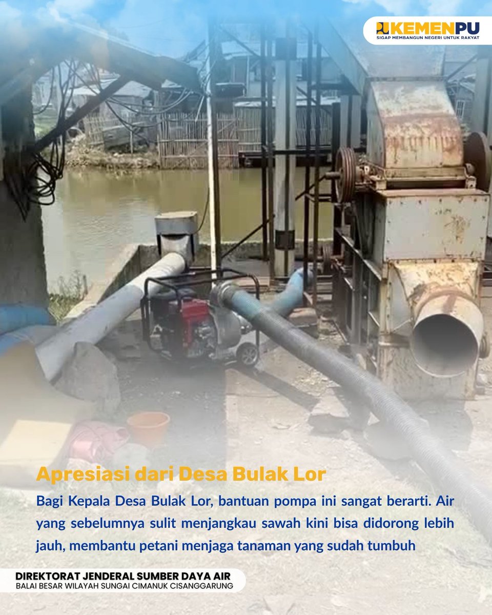 BBWSCimanuk's tweet photo. Sekitar 70 hektare sawah di SS. Cilik, areal layanan Cl.2 membutuhkan tambahan air. Satu unit pompa 6 inci dipinjamkan.

#sigapmembangunnegeriuntukrakyat
#mengelolaairuntuknegeri
#bersamamenjagaair
#jagaketersediaanair
#bbwscimancis https://t.co/ZvthOfO1Fw