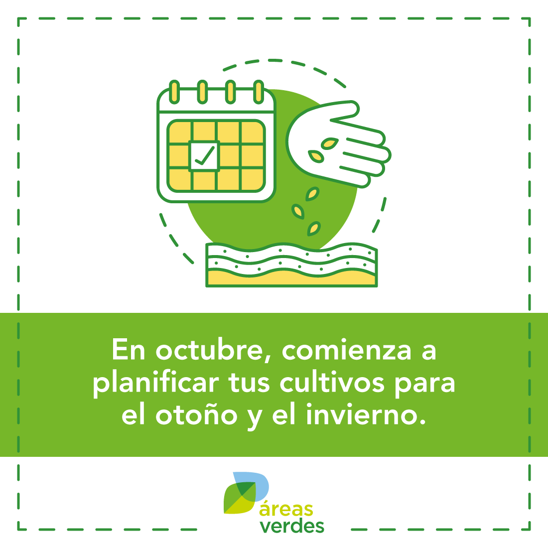 AAVV_Aepla's tweet photo. El mes de octubre 🗓️ es ideal para comenzar a decidir cuáles serán tus cultivos de otoño e invierno y, a su vez, organizar todo lo que necesitas para llevarlos a cabo. https://t.co/8zZeufUk89