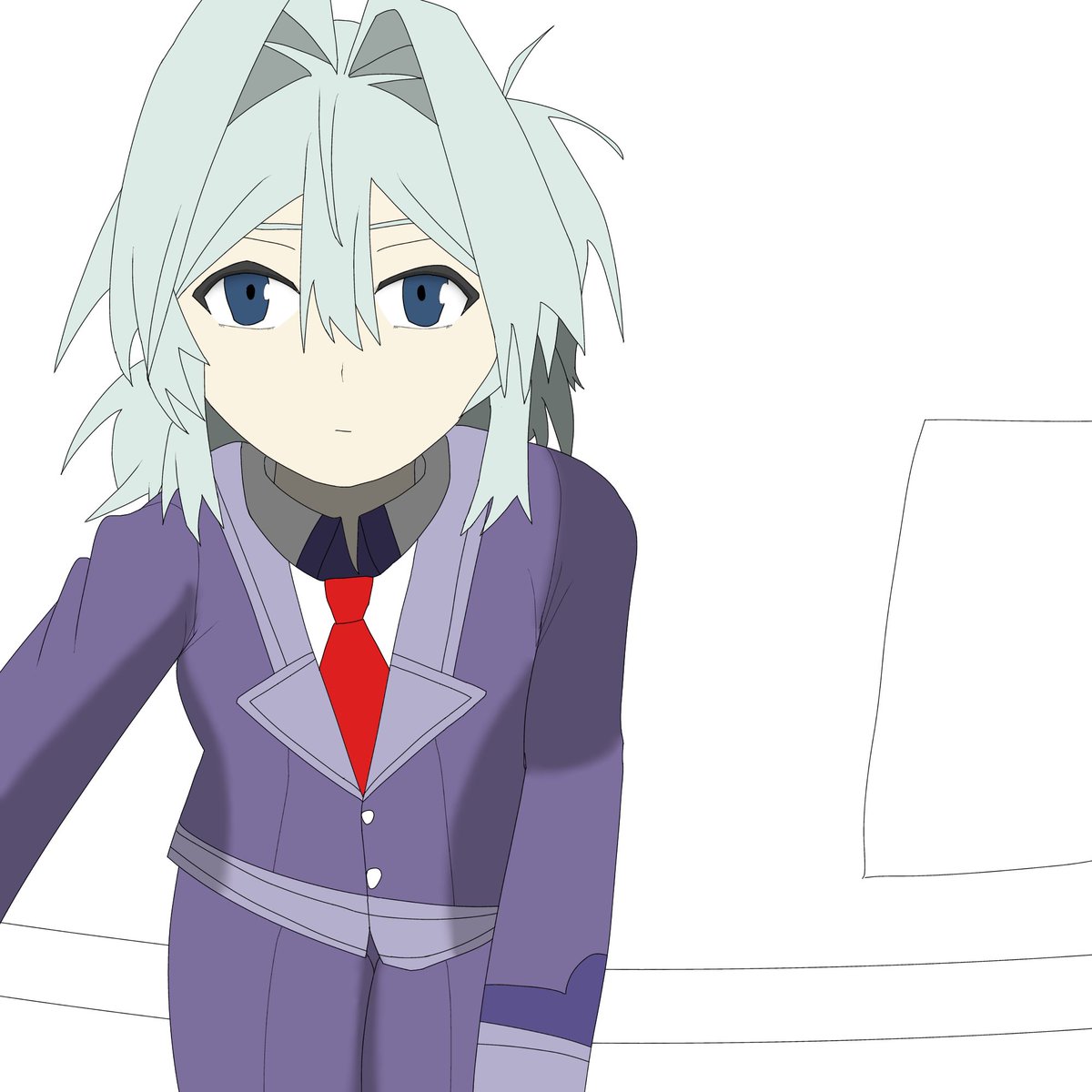 ruchaburur25260's tweet photo. 上目遣いだと良いなって…(これ上目遣いで合ってる？)
多分右手で相手の服の裾とか持ってる https://t.co/F9BWCzlnBU