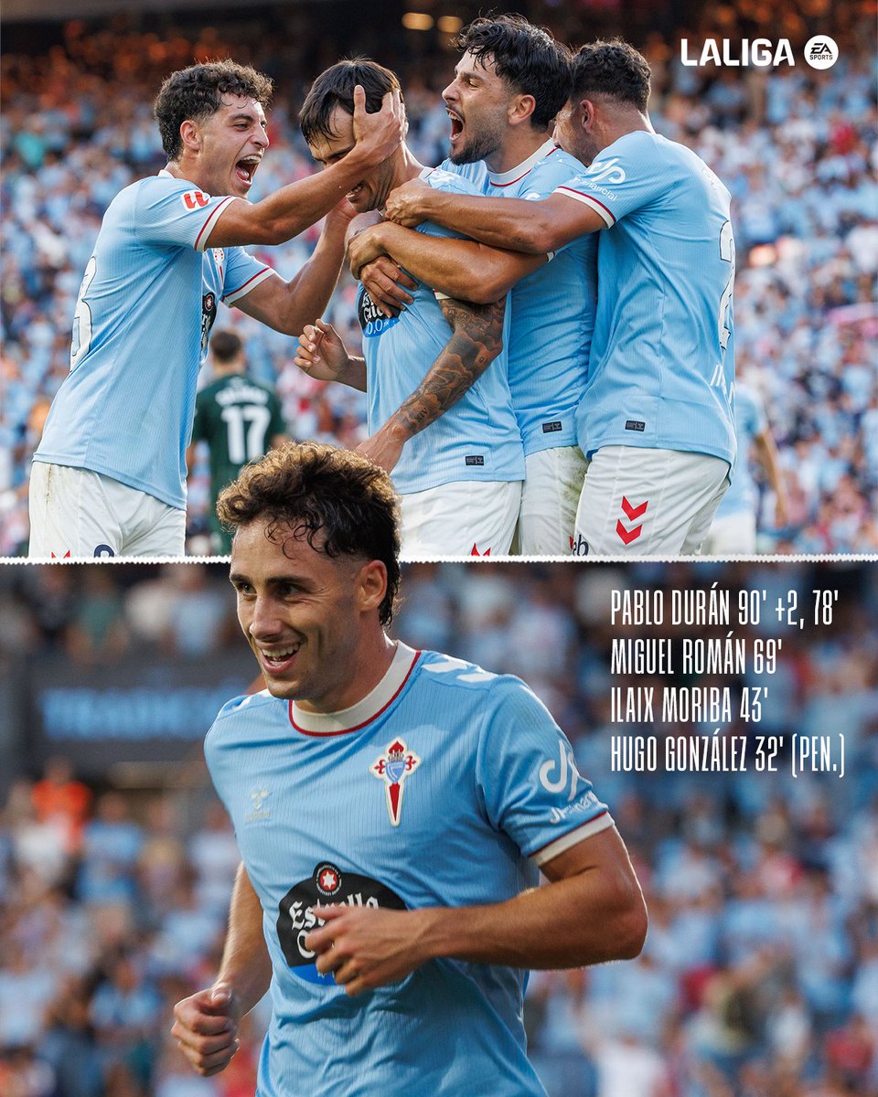 LaLigaEN's tweet photo. Celta's big WWWWWin https://t.co/IlIsM1EIgj