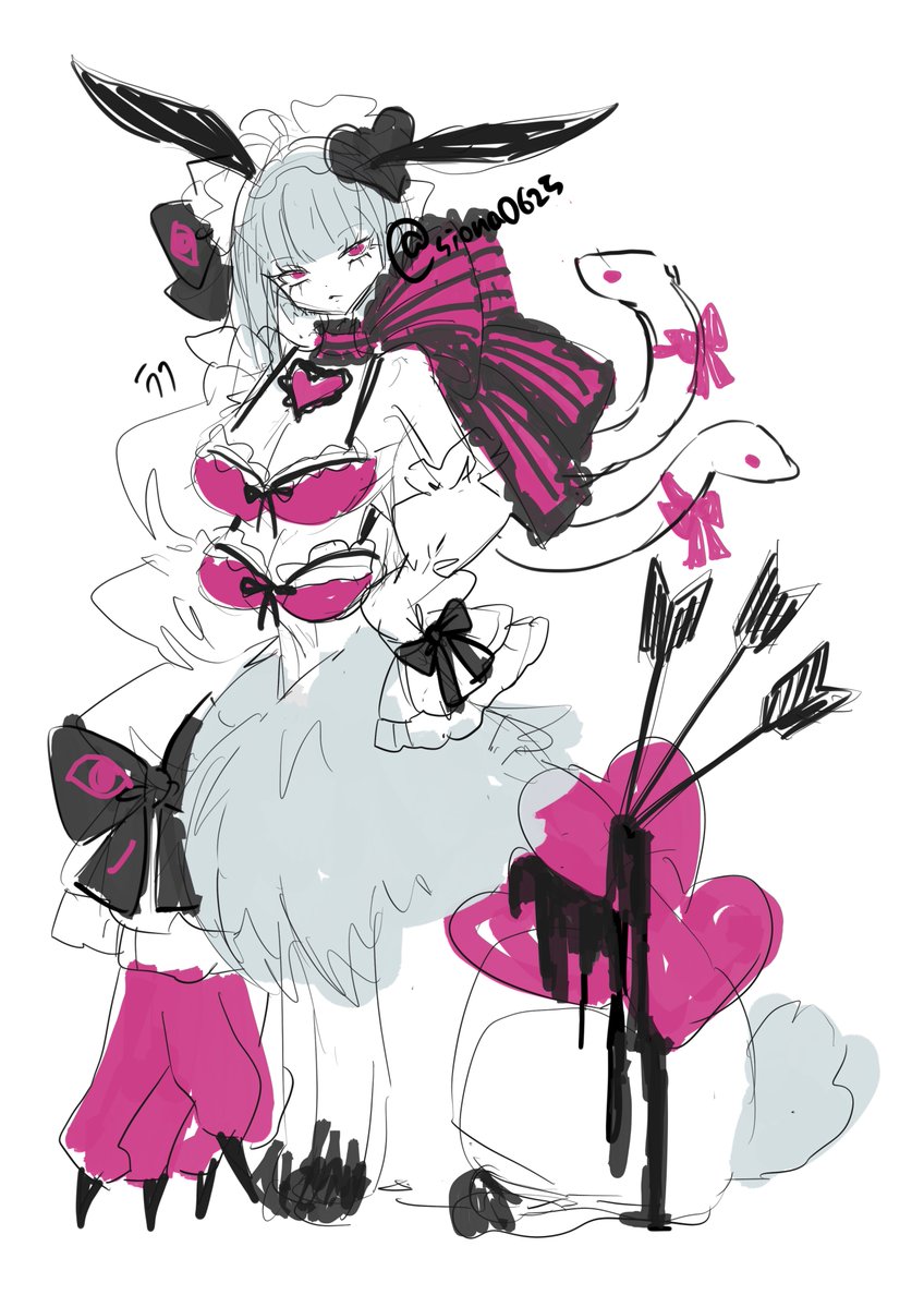 siona06252's tweet photo. 厨二病なので七つの大罪イメージでキャラデザしてる~何か分かるかな https://t.co/Z2gRcVTLs1