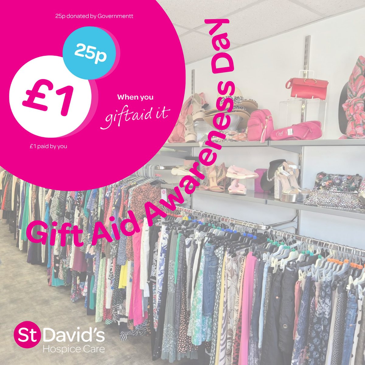 SDFHC's tweet photo. Today is Gift Aid Awareness day - a reminder to #TickTheBox &amp; maximise charitable contributions ✅

If you're a UK taxpayer, Gift Aid allows us to claim an extra 25p for every £1 you donate - at no extra cost to you!

It's one small tick that helps make a big difference  💛 https://t.co/9DZoZIFrLf
