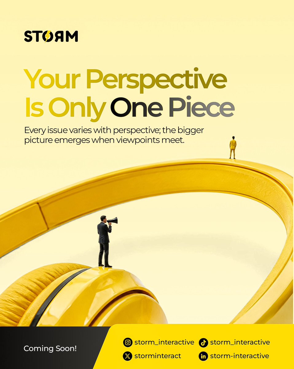 Storminteract's tweet photo. Losing your temper isn’t the same as winning the point.
The strongest voices on STORM are never the loudest.

Discuss the idea, not the person.
Follow us now, STORM is coming soon.

#StormInteractive #DebateWithRespect #ComingSoon https://t.co/aKbkCRoRhj