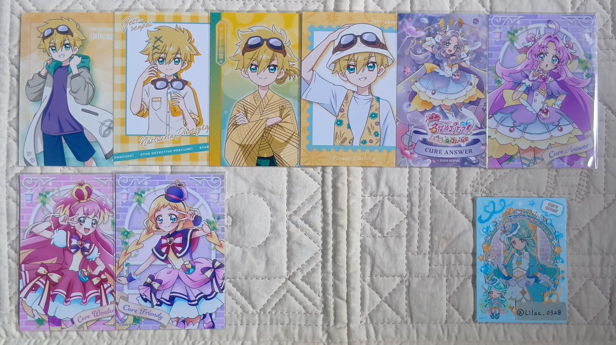 Lilac_0328's tweet photo. 【交換】プリキュア グミカード ウエハース キラトレ ブロマイド

譲…画像1〜3
求…画像4〜5(画像4は左から順に優先度高)

郵送交換のみ
おまとめ頂けますと大変助かります
異種、比率違いお気軽にご相談ください

よろしくお願いいたします❁ https://t.co/2oOWOpXnZf