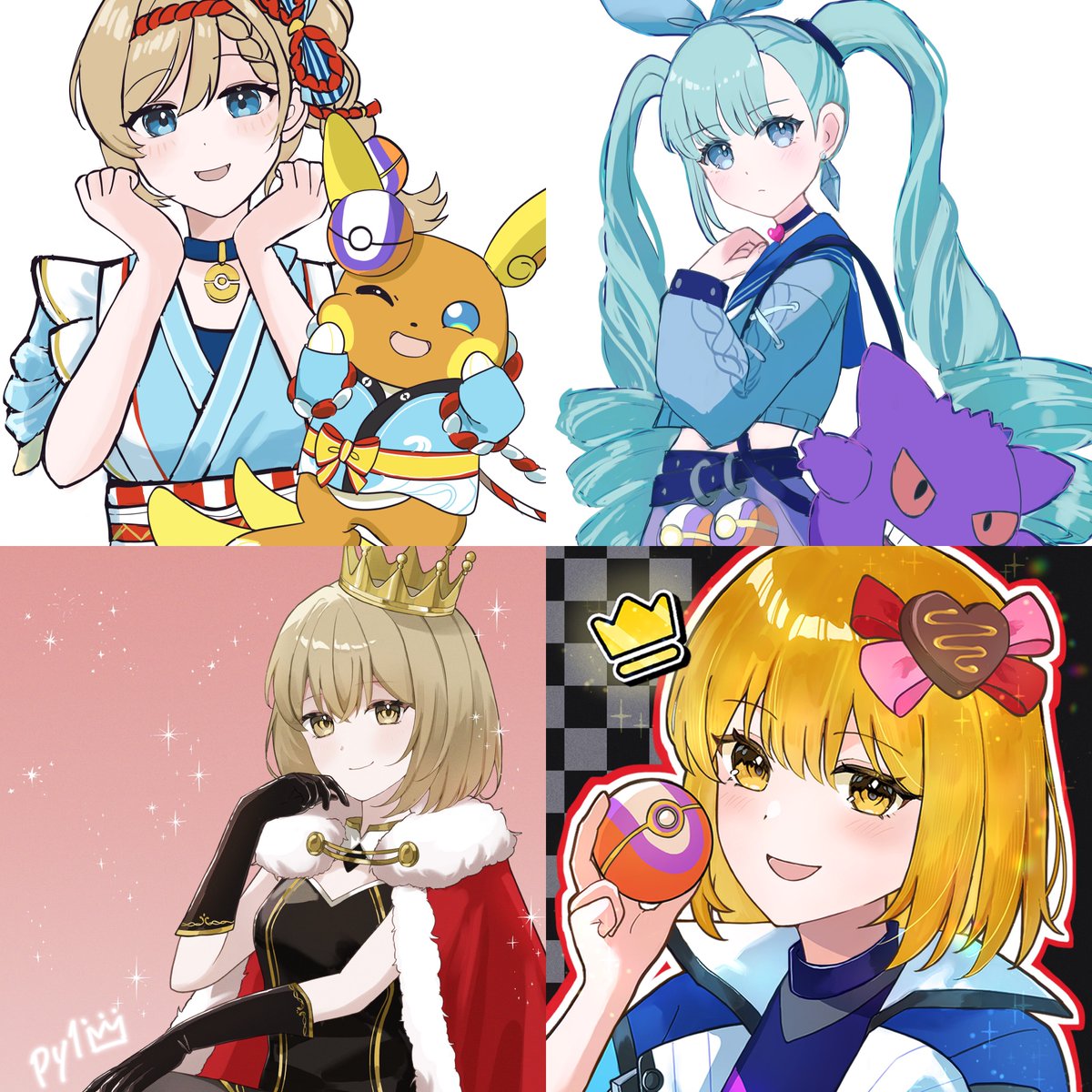 Pompomn_ta's tweet photo. 【イラストプレゼント企画⭐️】
参加方法：公開アカウントでRP（フォローは任意）
人数：2名
期限：10月5日（月）
納期：11月中
ポケモンユナイトのトレーナーまたはコテキャ+ポケモン、単体でもOK

【その他】
1枚目は過去の企画、2枚目は最近のイラストになります
ご応募お待ちしております✨ https://t.co/v5NNZooLEu
