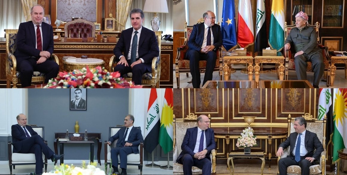 KRG_Austria's tweet photo. Wir heißen den neuen österreichischen Botschafter im Irak, Hr. Axel Wech herzlich willkommen. Botschafter Wech nahm an einigen hochrangigen Treffen in Erbil teil, wo es um die Stärkung der historischen Beziehungen &amp; den Ausbau der Zusammenarbeit ging.
➡️: https://t.co/xVMeoLm84b https://t.co/MUuGw2sGgB