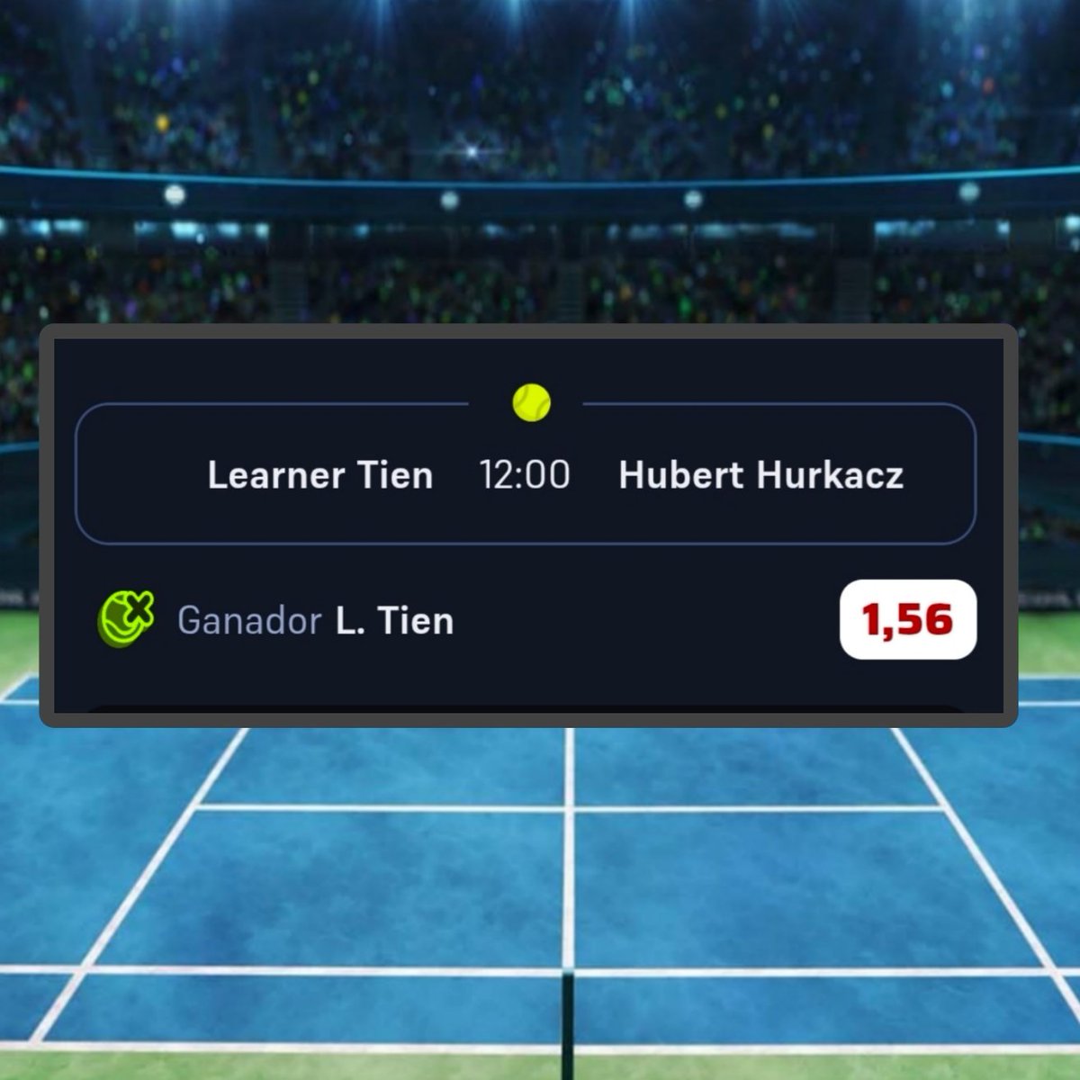 LaCabradelTenis's tweet photo. 𝗘𝗥𝗥𝗢𝗥 𝗗𝗘 𝗖𝗨𝗢𝗧𝗔𝗦 𝗧𝗘𝗡𝗜𝗦🎾

Inexplicable las cuotas del partido de Tien vs Hurkacz. El tenista polaco apenas ha tenido descanso y eso contra un tenista tan físico como Tien y en estas pistas, ES LETAL🔥.

🏟ATP Pekin 1/16
📌STAKE 3
-Learner Tien Gana https://t.co/4oXmbd0iGW