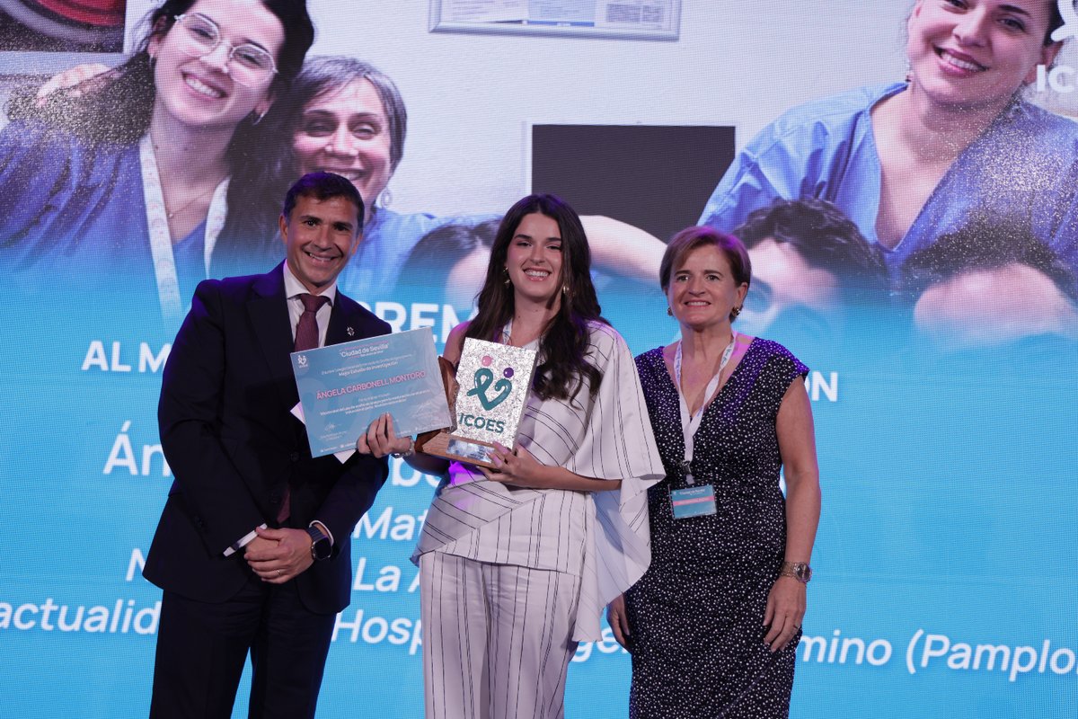 ICOESevilla's tweet photo. 🎉 ¡Enhorabuena a Ángela Carbonell!
Premio al Mejor Estudio de #Investigación ‘Ciudad de Sevilla’, dotado con 4.000 euros, ha sido concedido a la #matrona Ángela Carbonell Montoro
🔎 MÁS: https://t.co/AGPcDSvTNB
@CGEnfermeria @saludand @salud_na
#Enfermería #Certamen https://t.co/sjyP9LUskA