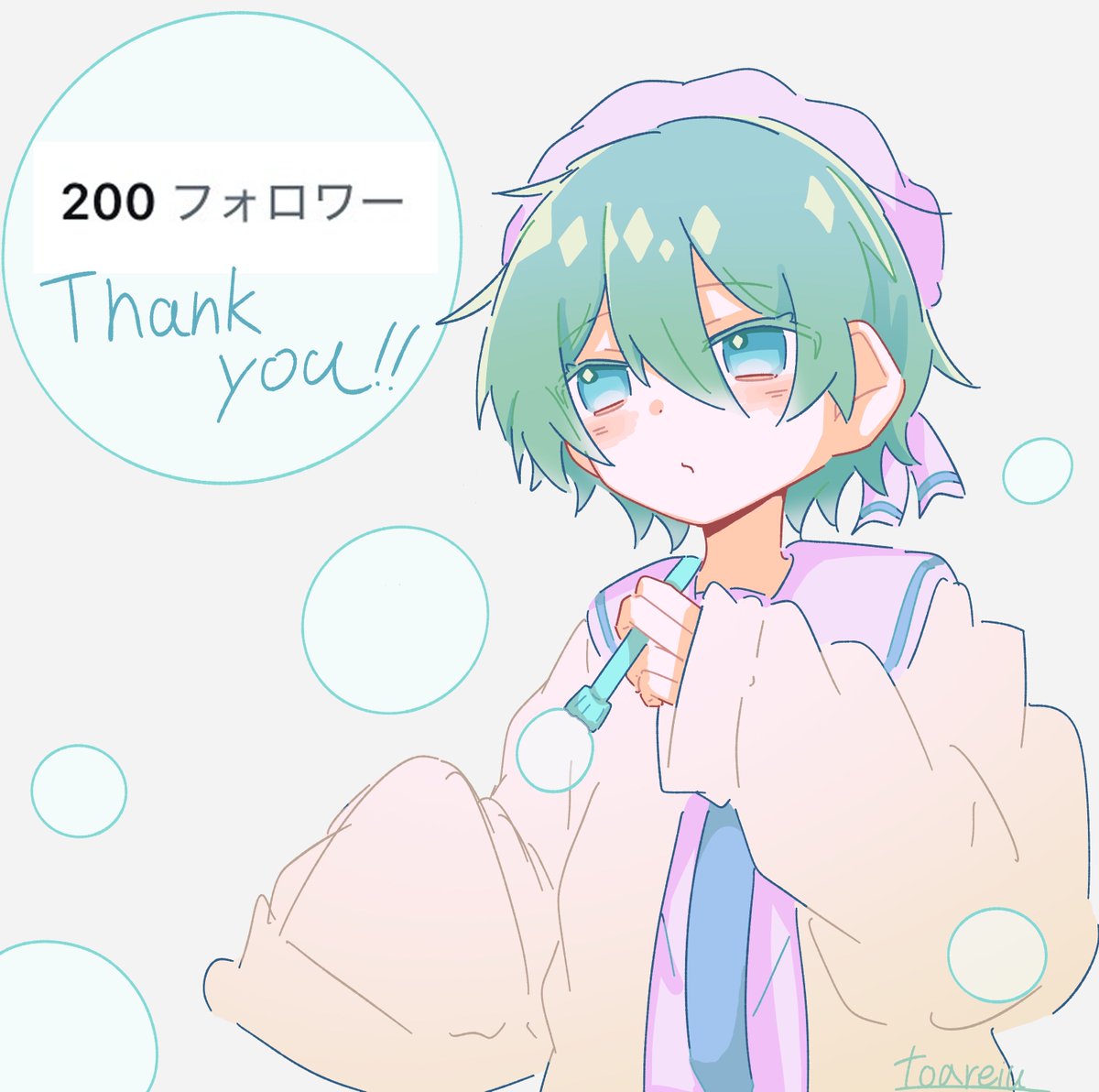 Toareiu's tweet photo. フォロワー200人突破しました！
フォローしてくださった方々本当にありがとうございます♪
#イラスト #創作 https://t.co/M3ZZd3oCEj
