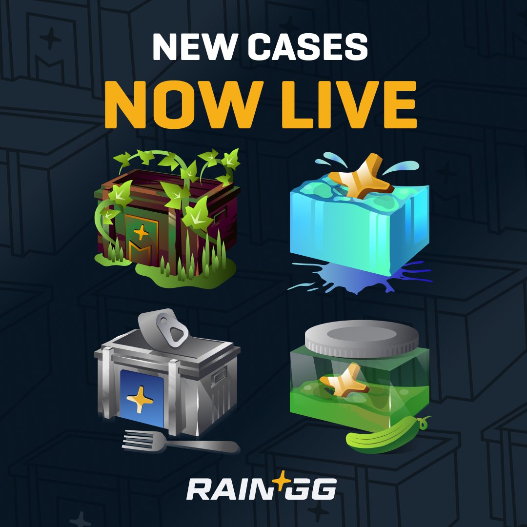 raindotgg's tweet photo. New cases are out - go check them out now!  🎁

Repost for a chance to win 100🪙! https://t.co/pfsQ6hNSWE