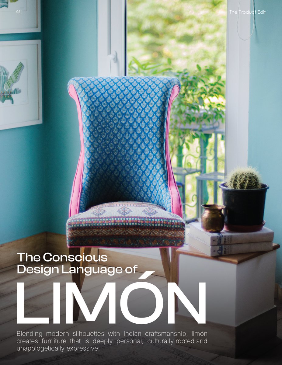 topinteriorsin's tweet photo. The Design Story | TII Magazine

In this edition of The Product Edit, we explore limón, founded by Aradhana Anand — a design brand that celebrates colour, culture, and the beauty of the unexpected.

Discover the full story in TII Magazine.

#TIIMagazine #TopInteriorsIndia https://t.co/Unox6ev67I