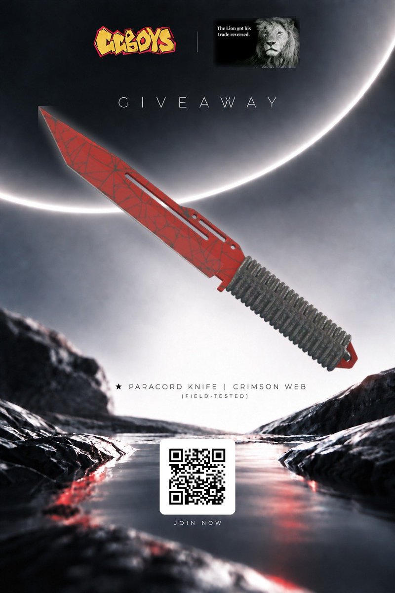 Gerhardderechte's tweet photo. GIVEAWAY with @GGBOYSCOM 

To celebrate the launch of GGBOYS Skin Pass, we’re giving away:

★ Paracord Knife | Crimson Web

To enter:
• Follow @GGBOYSCOM  and @Gerhardderechte
• Like + retweet
• Tag 2 friends

GGBOYS is also running its Skin Pass Launch Event with over $11,000 in rewards, including an “★ AWP | Dragon Lore” Go check it out for more giveaways.