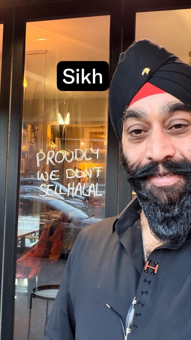 kingkapoor72's tweet photo. There is a difference between Khalistanis and Sikhs. Khalistanis are radical Islamists. 
Sikhs are born to fight radical Islamists. https://t.co/DKAfNxwpgD
