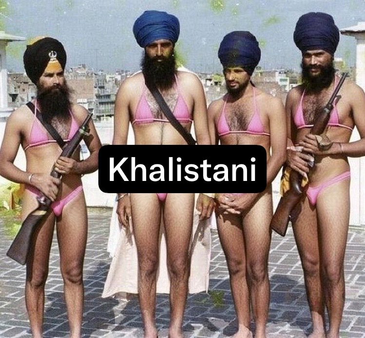 kingkapoor72's tweet photo. There is a difference between Khalistanis and Sikhs. Khalistanis are radical Islamists. 
Sikhs are born to fight radical Islamists. https://t.co/DKAfNxwpgD