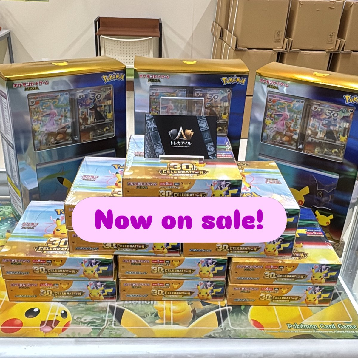 TCGSHOP_AIRU's tweet photo. ✨【販売情報】✨

🔥 30th CELEBRATION 🔥
🖤 エーフィ・ブラッキー プレミアムデッキセット 🖤

現在、販売中です‼️✨

お探しの方はぜひこの機会に🎉
皆様のご来店を心よりお待ちしております☺️

#沖縄 #ポケモン #ポケモンカード #30thCELEBRATION #エーフィ #ブラッキー #okinawa #Pokémon #Pokemon