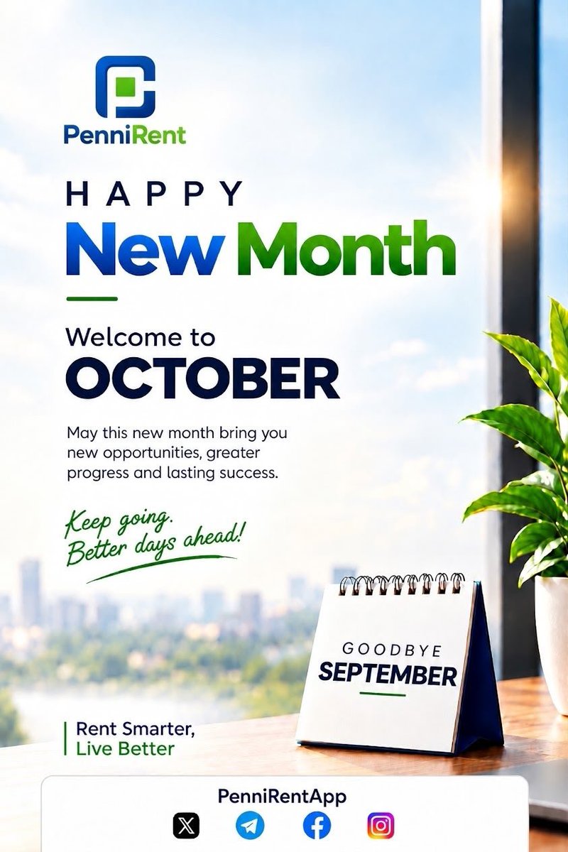 PenniRentApp's tweet photo. Happy New Month fam! https://t.co/GcW95nPqwl