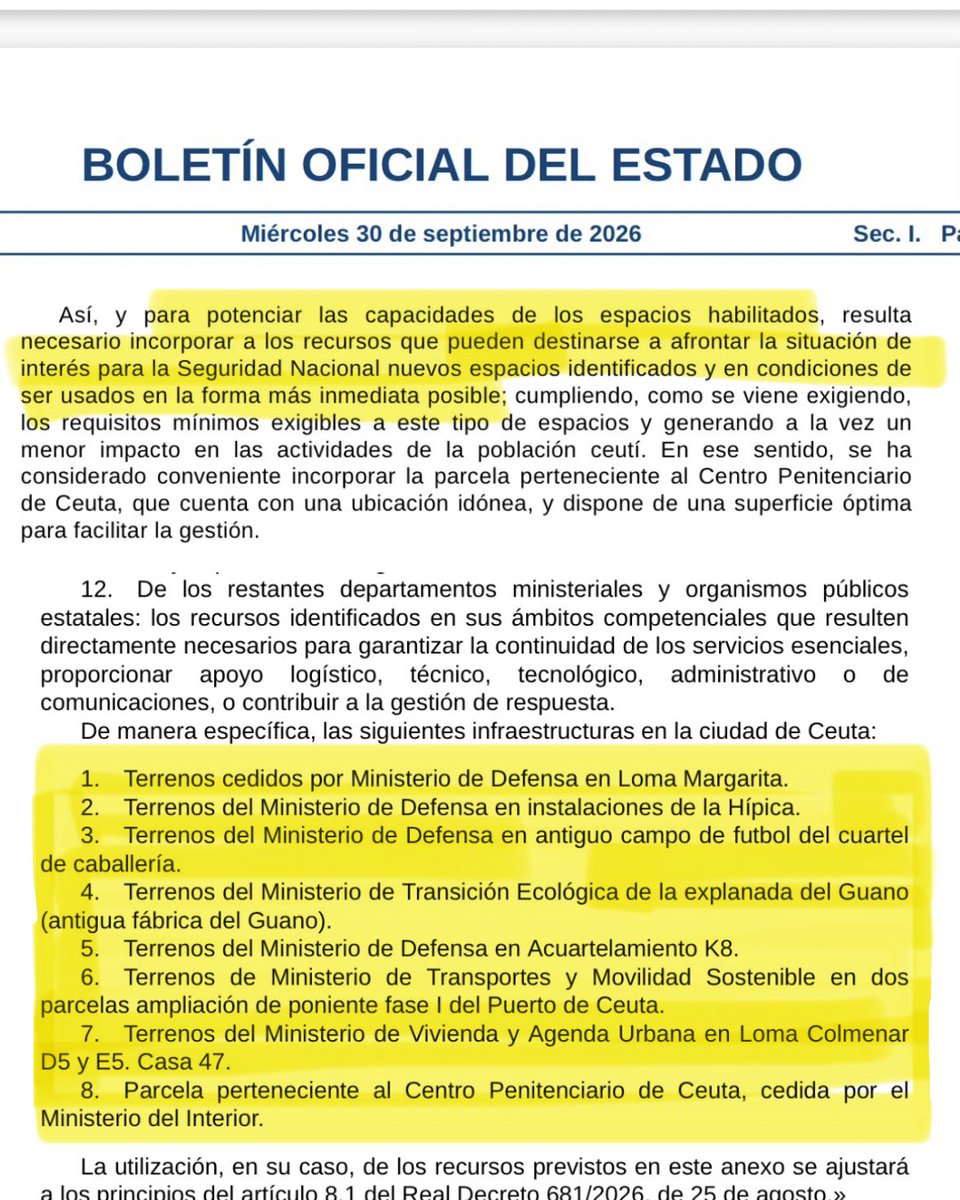 ismaelquesada's tweet photo. Pedro Sánchez va a convertir Ceuta en un CETI permanente. https://t.co/Oa256Ss17V