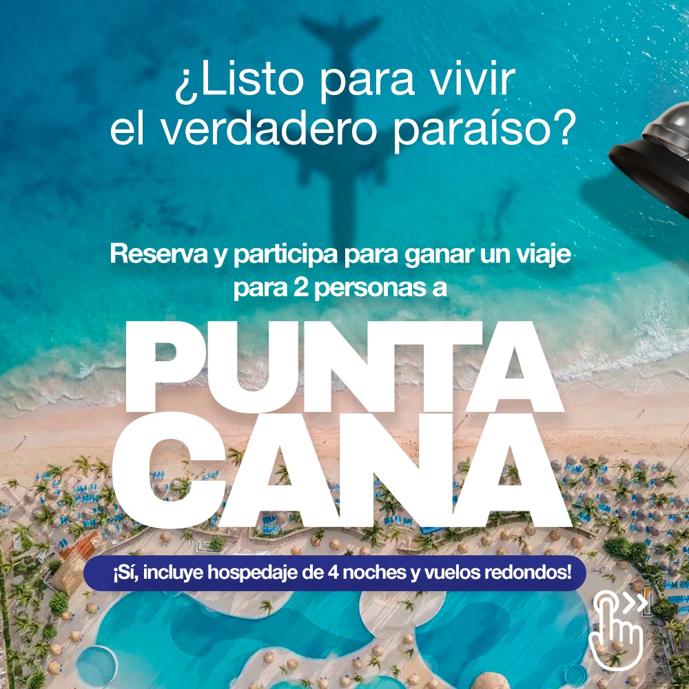 valldosantos's tweet photo. ¡Punta Cana podría ser tu próximo destino! 🌴✈️

Imagina disfrutar de playas paradisíacas, aguas cristalinas y días inolvidables en uno de los destinos más espectaculares del Caribe. ✨

Participa y aprovecha la oportunidad de ganar un viaje a https://t.co/dJem24Stmf