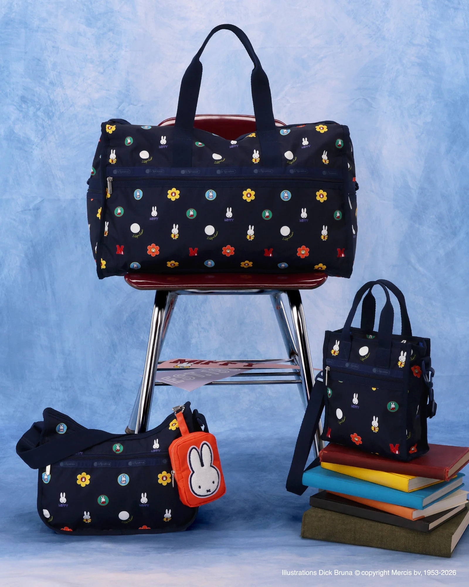✨新品タグ付 レスポートサック×ミッフィー ボストンバッグ ラージ ポーチ付 X-এ LeSportsac Japan: 