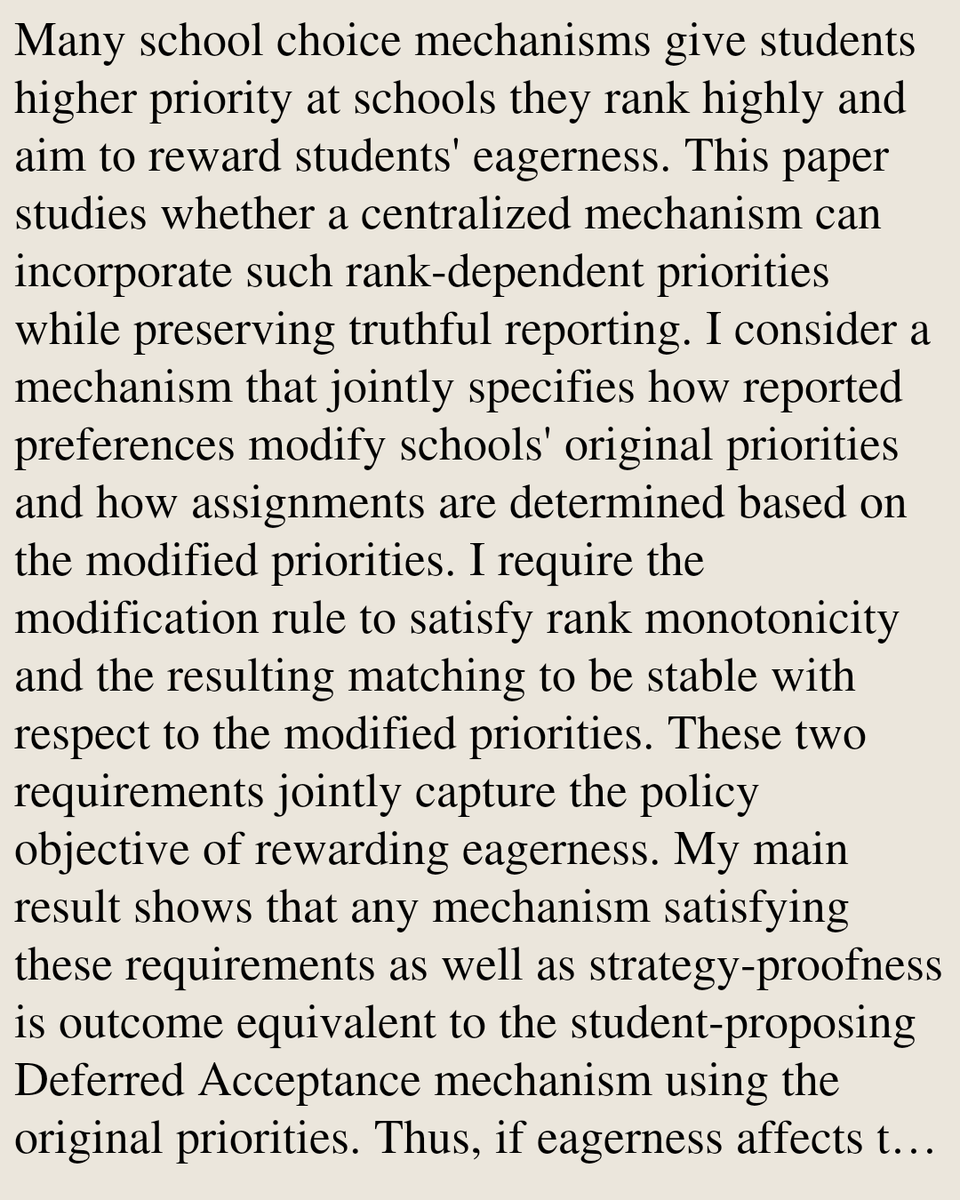 January's tweet photo. The Limits of Rank-Dependent Priorities in School Choice

Masato Eguchi
https://t.co/bwLX11SLVl [𝚎𝚌𝚘𝚗.𝚃𝙷] https://t.co/6uSQnoZOPq