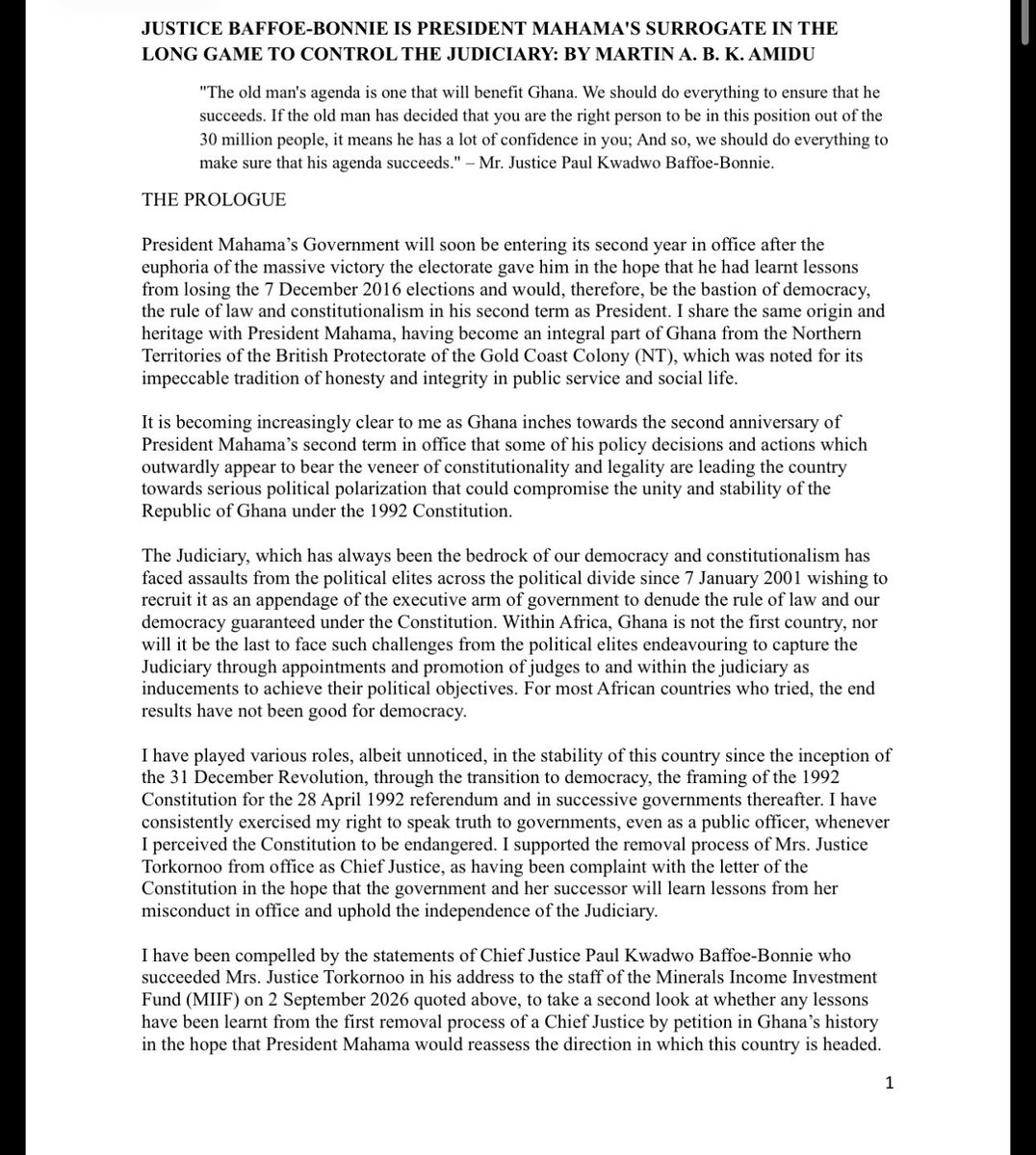 GhLawTrends's tweet photo. Martin Amidu writes. 

Do read. https://t.co/2P2jh2P0aB https://t.co/Tz07km0KNS