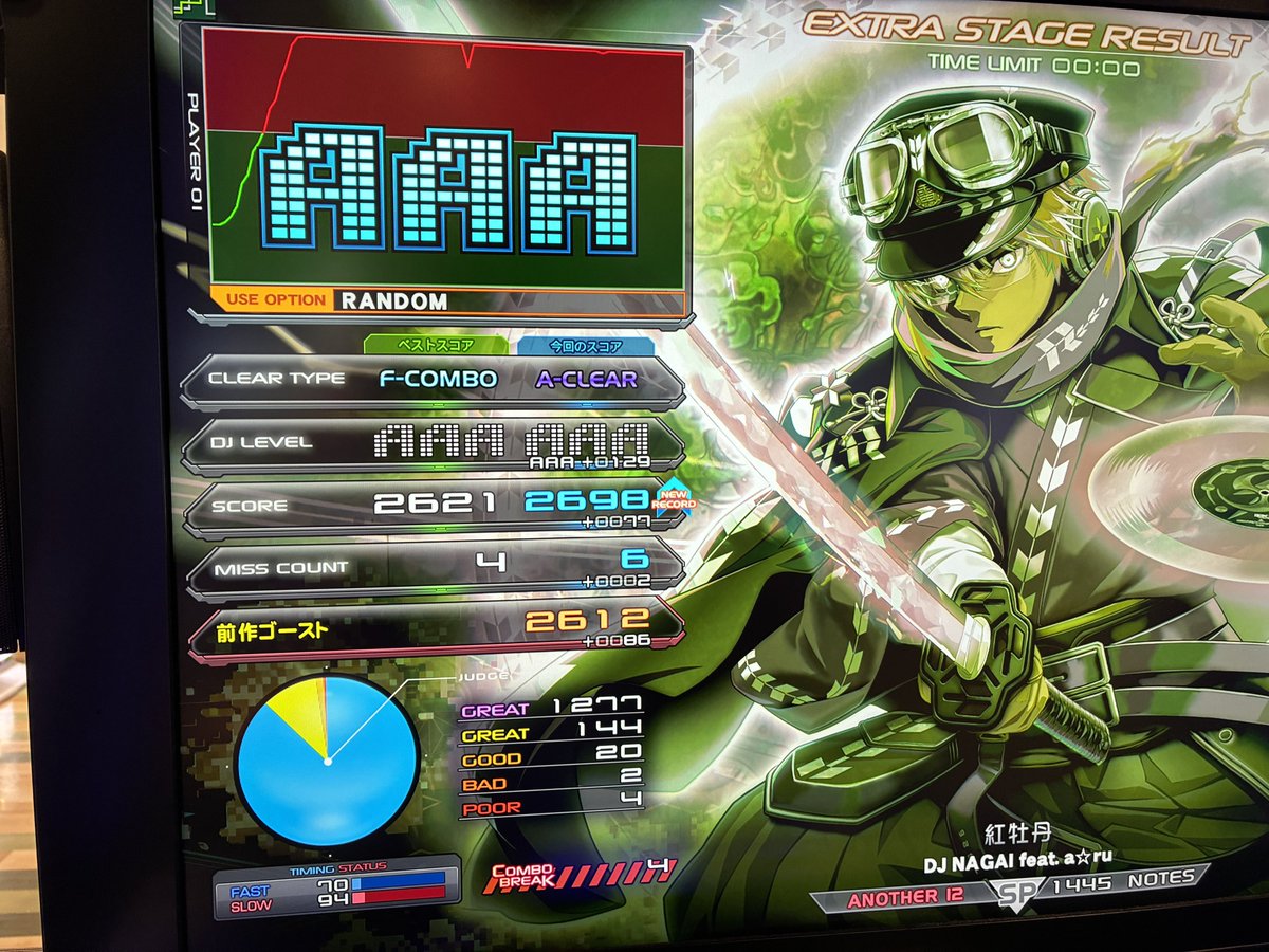 DELUXEee__'s tweet photo. 紅牡丹(A)AAA+129

ちゃんとスコアもやりました700乗せろよって。 https://t.co/0XnhALHsQn