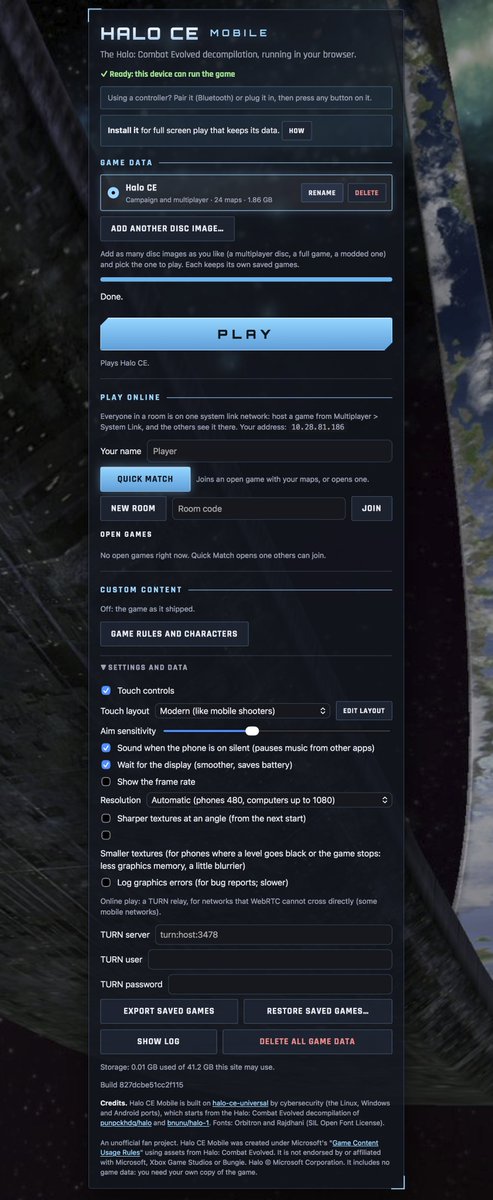 CustomRider05's tweet photo. Halo CE Mobile on iOS
Updates Updates Updates
Check out the video for a demonstration!

Now Available:
-cheats
-upscaling 
-online co op
-play as different characters
-more to come!

TRY IT NOW!
https://t.co/ylL7J7jRi3

Created by @BanTrev 

#halo #gaming #ios #apple https://t.co/nOR2zQcGJK
