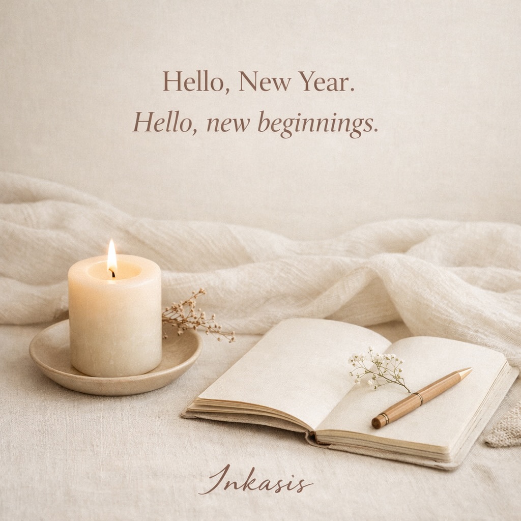 criza_26's tweet photo. Hello, New Year. Hello, new beginnings. As the year turns, we pause in gratitude for lessons learned, quiet moments, and the courage to begin again. Here’s to gentle growth, cozy moments, and inspired living. Happy New Year from Inkasis. https://t.co/CQCY279L4j