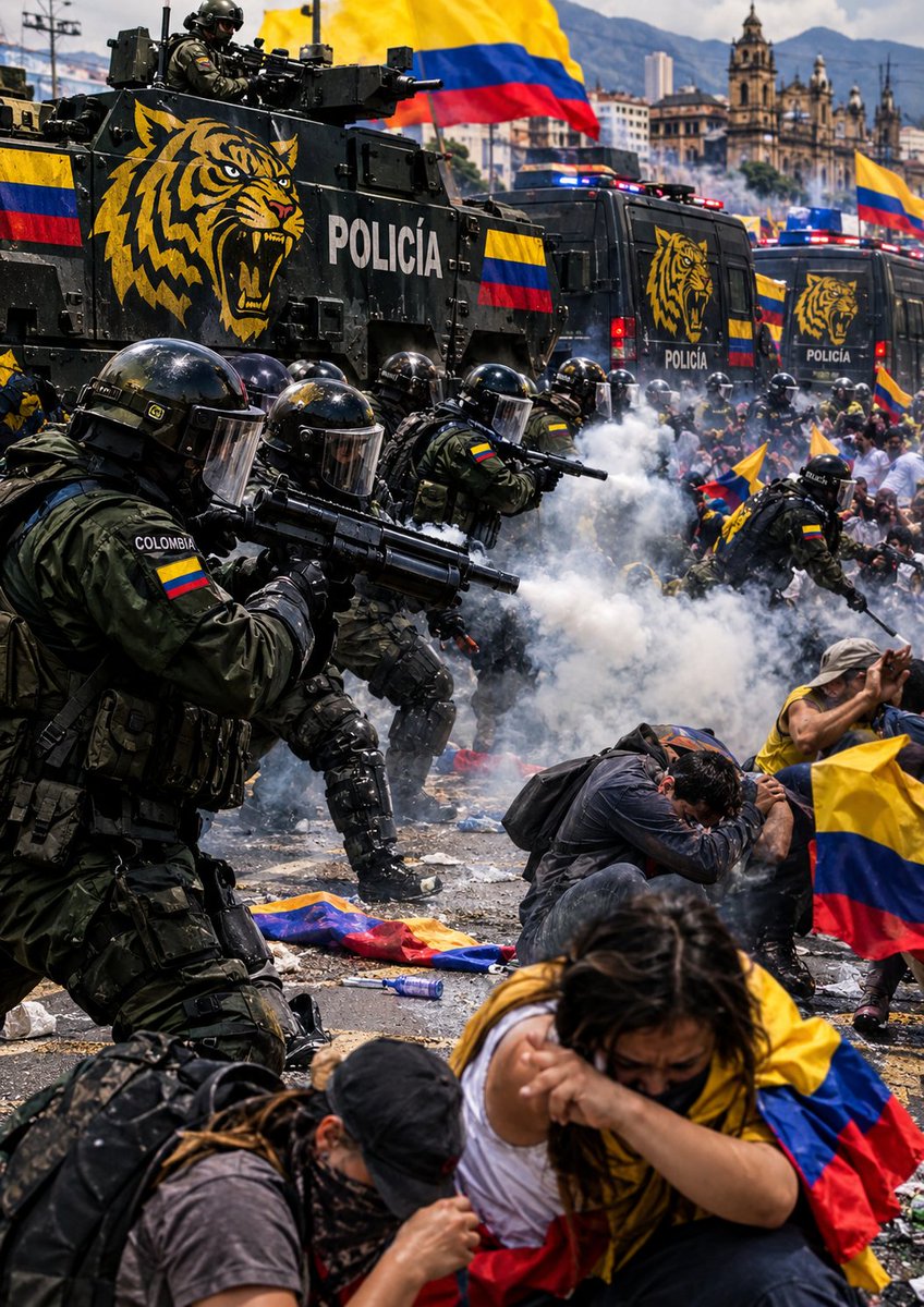 MujeresPhoenix's tweet photo. @CaracolRadio He visto caracol en décadas, y de todas las que conozco, esta es la peor.  Sesgada, arrodillada y vendida al gobierno ilegítimo de un tirano que ahora pretende gasear y bombardear manifestantes pacíficos, mediante su nefasto decreto de represión y violencia estatal. https://t.co/LXmuafrO1j