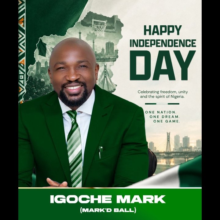 Tuveobhn's tweet photo. 🇳🇬 HAPPY INDEPENDENCE DAY NIGERIA

As we celebrate Nigeria’s Independence Day, Igoche Mark joins millions of Nigerians in celebrating our nation’s strength, resilience and unity. 🇳🇬 https://t.co/gWB7xPBmAe
