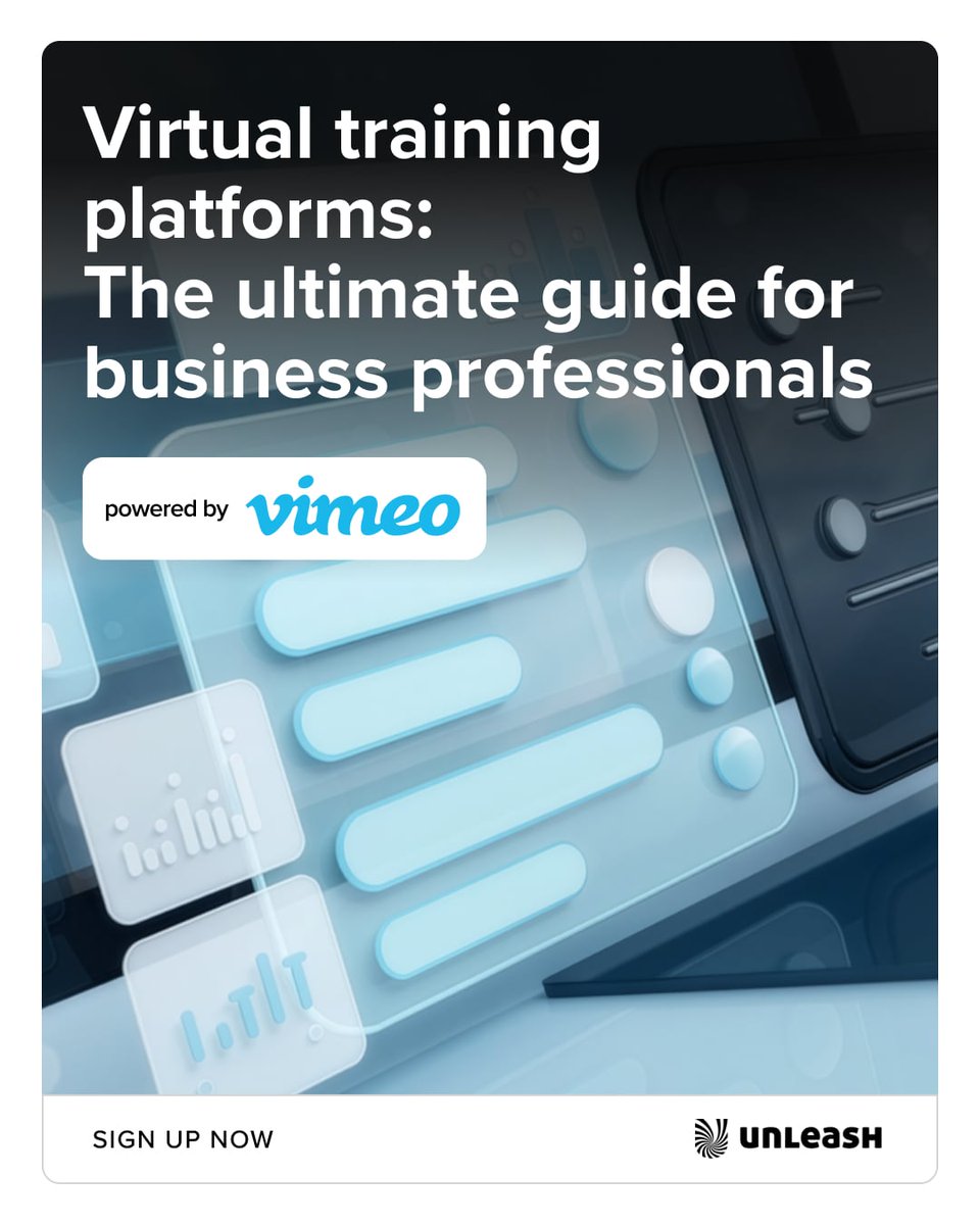 UNLEASHgroup's tweet photo. What if video could make workplace learning more flexible and accessible? 🎥 A guide from Vimeo explores how video can support everything from onboarding to leadership through training and knowledge sharing without more complexity.

Explore the guide: https://t.co/4njItpJNTr https://t.co/m6klzpBJw7