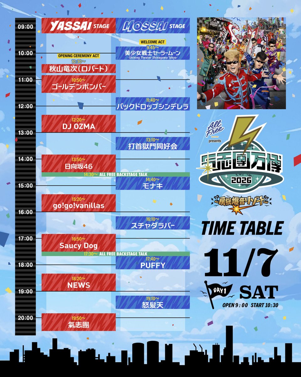 ShowAyanocozey's tweet photo. さぁ、やんぜ。ブチかますぜ。

気が滅入っちまうような事ばかりが目につく世の中だけど、どうか俺に二日間だけ預けて欲しいんだ。

11月7日と8日。
場所は幕張メッセ。
世界初のヤンキーテーマパーク。
悲しみのない国。

「氣志團万博2026〜房総爆音リゾート〜」
君を幸せにしかしねーから。
約束。

https://t.co/bALYnuLdQE