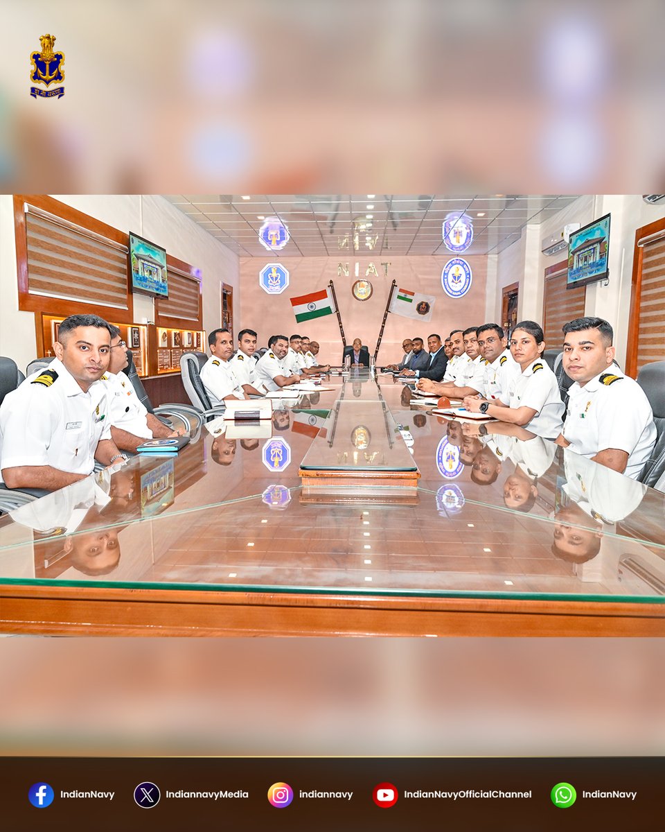 IndiannavyMedia's tweet photo. 🇮🇳🤝🇫🇯 Strengthening India–Fiji Maritime Cooperation
Mr Mason Smith, Permanent Secretary for Defence & Veterans Affairs, Fiji, visited #SNC Kochi during his official visit to India. The delegation interacted with RAdm Prakash Gopalan, #COS SNC, and witnessed #IndianNavy’s training infrastructure and facilities.
Building on growing India–Fiji cooperation, the engagement focused on expanding #Training opportunities and capacity building, further deepening bilateral maritime ties.
@DefenceMinIndia
@SpokespersonMoD
@indiannavy
@IndiannavyMedia
@HCI_Suva