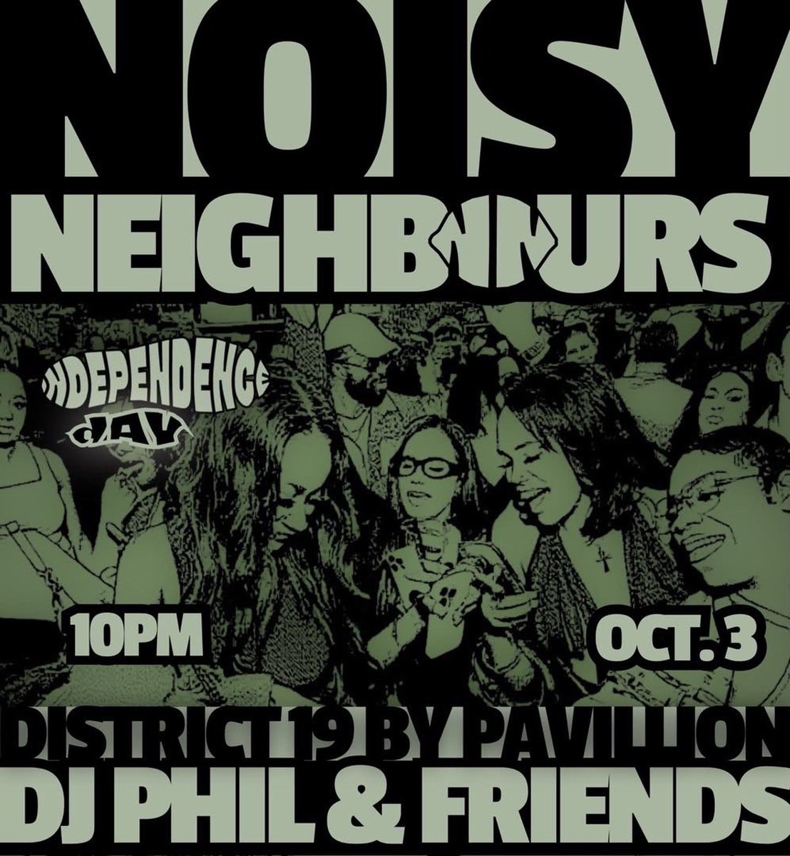 publicfigureFr's tweet photo. All the noise is going to be at district 19 on the 3rd of October https://t.co/resO9XAAkH