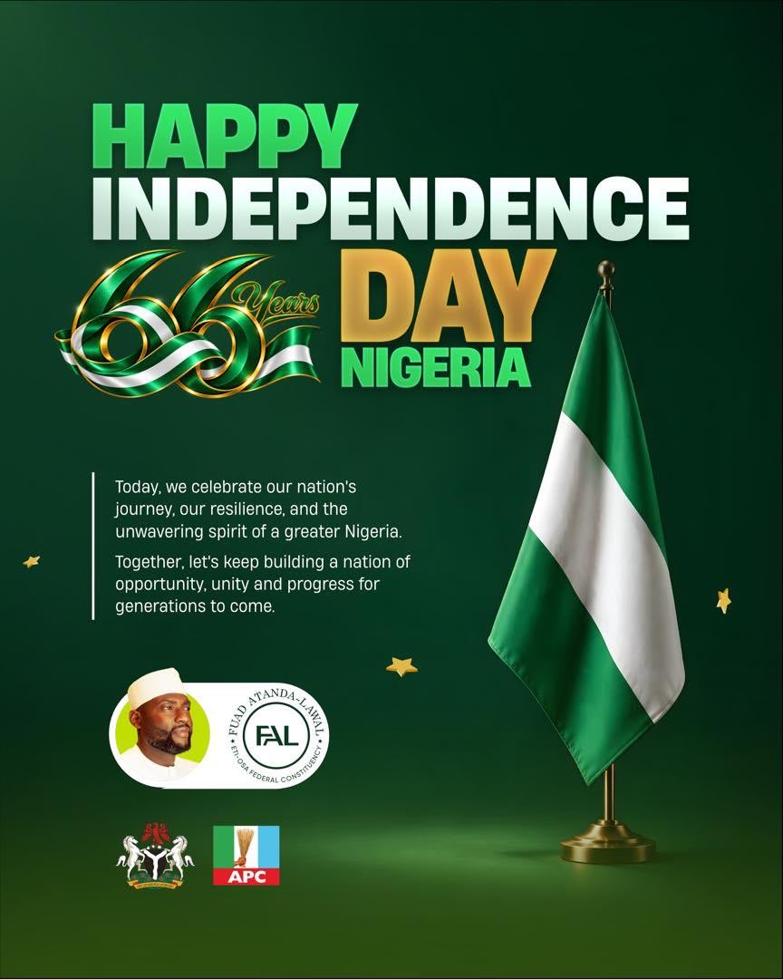 ADONIS_FINEST's tweet photo. Today, we celebrate our nation's journey, our resilience, and the unwavering spirit of a greater Nigeria.
Together, let's keep building a nation of opportunity, unity and progress for generations to come.@FAL2027 @Alpha_Yom #etiosa2027 https://t.co/X885kPcAjI
