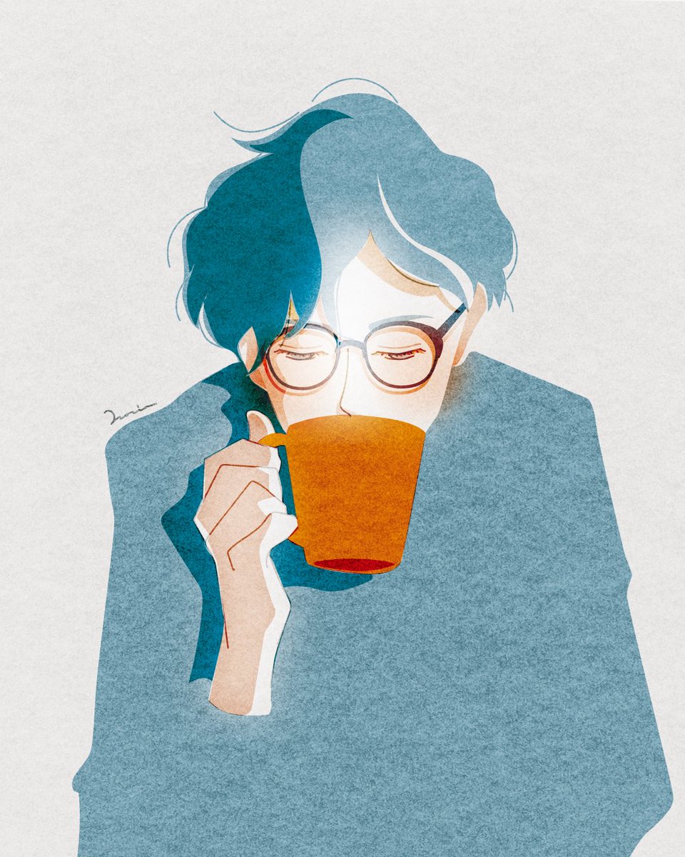 NorioNoronoro's tweet photo. 10月1日はコーヒーの日だったり、メガネの日なんだそうです。ひとやすみひとやすみ☕️ https://t.co/ixHvNtaudC