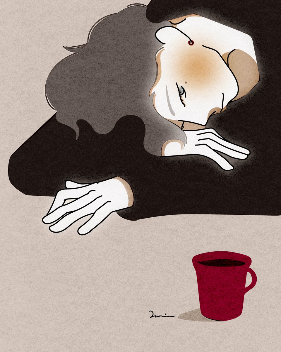 NorioNoronoro's tweet photo. 10月1日はコーヒーの日だったり、メガネの日なんだそうです。ひとやすみひとやすみ☕️ https://t.co/ixHvNtaudC